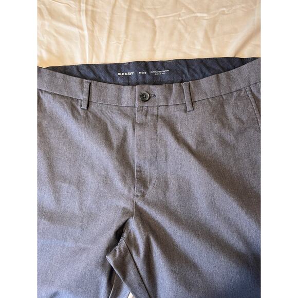 2 Pair Old Navy Ultimate Straight Flex Pants 36x30 Gray &‎ Dark Gray Bundle - Picture 8 of 16